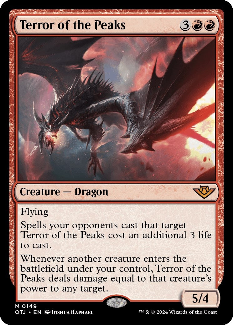 Image for Terror of the Peaks (149) [Outlaws of Thunder Junction] - Magic: The Gathering