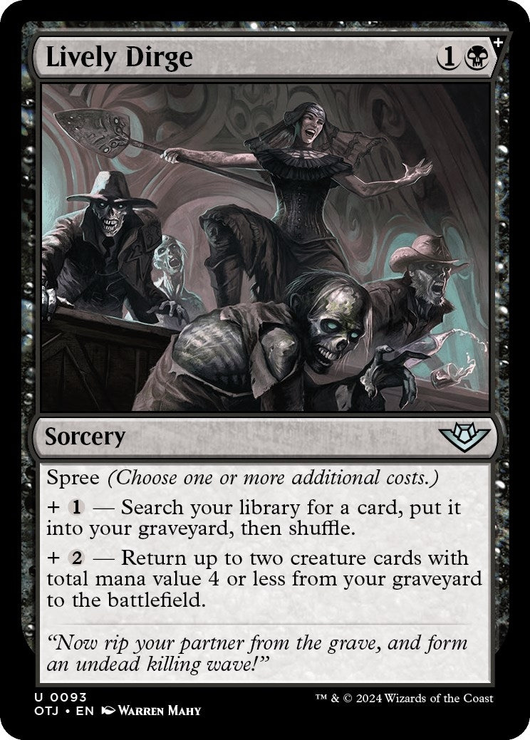 Image for Lively Dirge (93) [Outlaws of Thunder Junction] - Magic: The Gathering