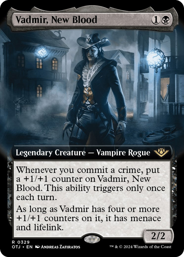 Image for Vadmir, New Blood (Extended Art) (329) [Outlaws of Thunder Junction] - Magic: The Gathering