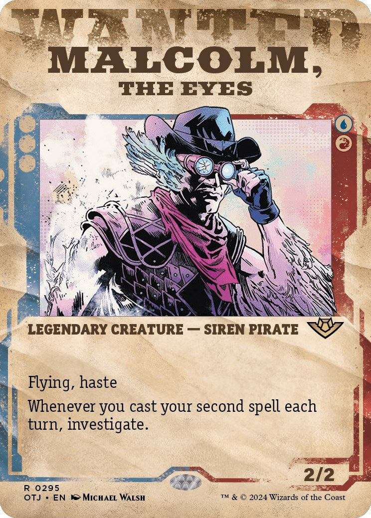 Image for Malcolm, the Eyes (Showcase) (295) [Outlaws of Thunder Junction] - Magic: The Gathering