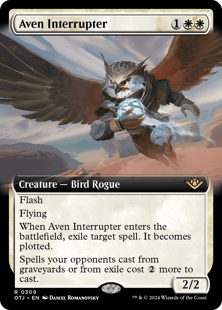 Image for Aven Interrupter (Extended Art) (309) [Outlaws of Thunder Junction] - Magic: The Gathering
