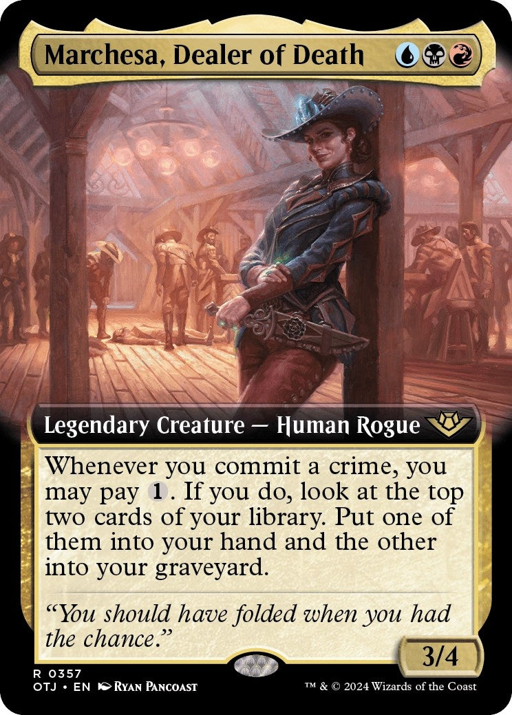 Image for Marchesa, Dealer of Death (Extended Art) (357) [Outlaws of Thunder Junction] - Magic: The Gathering