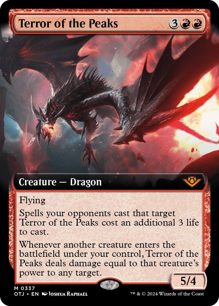 Image for Terror of the Peaks (Extended Art) (337) [Outlaws of Thunder Junction] - Magic: The Gathering