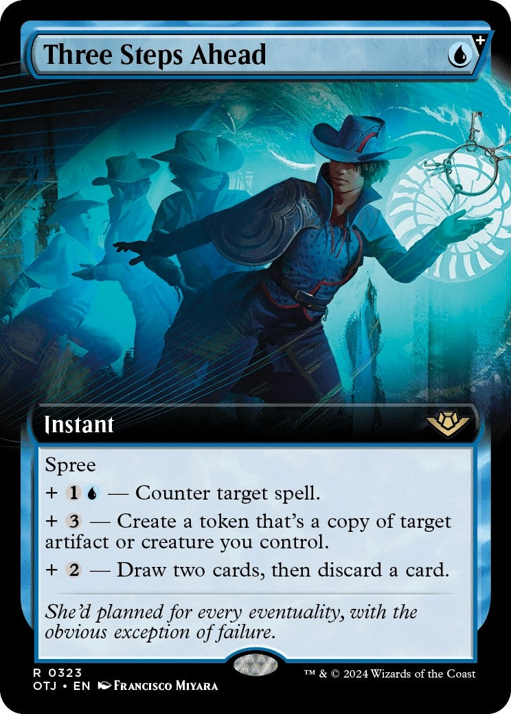Image for Three Steps Ahead (Extended Art) (323) [Outlaws of Thunder Junction] - Magic: The Gathering