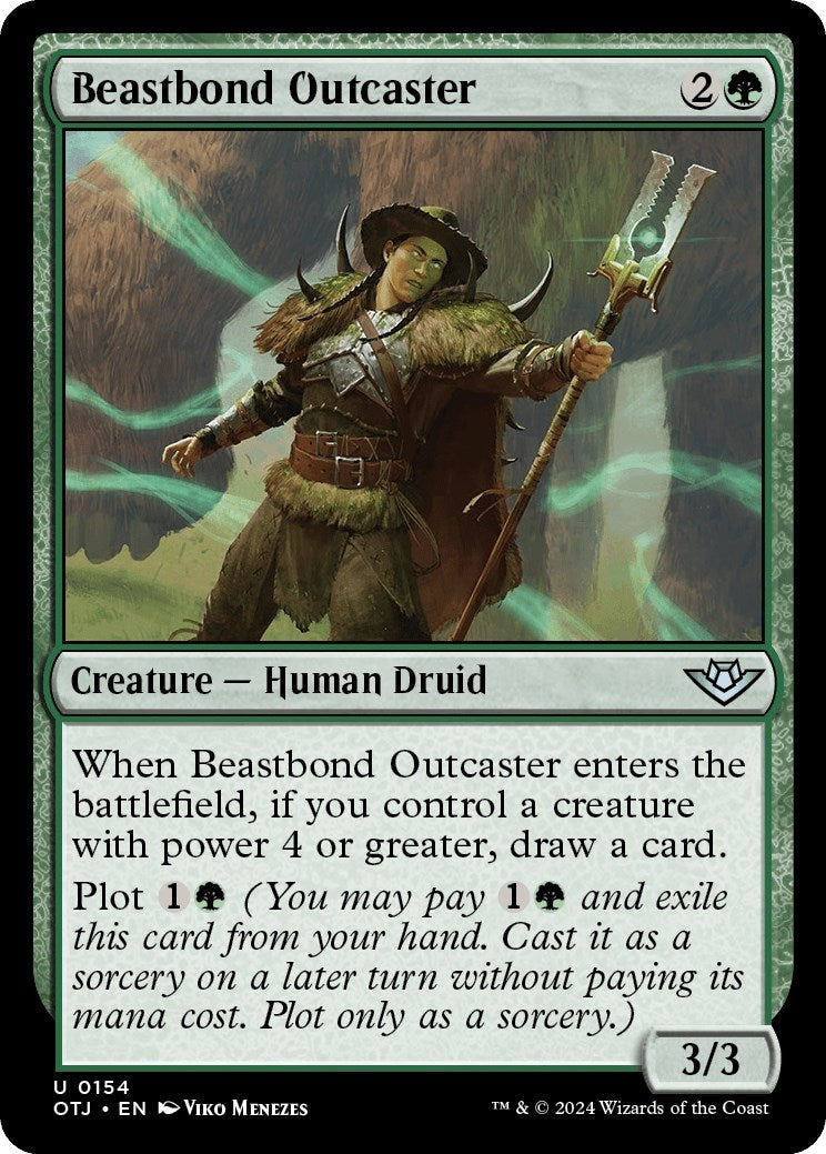 Image for Beastbond Outcaster (154) [Outlaws of Thunder Junction] - Magic: The Gathering