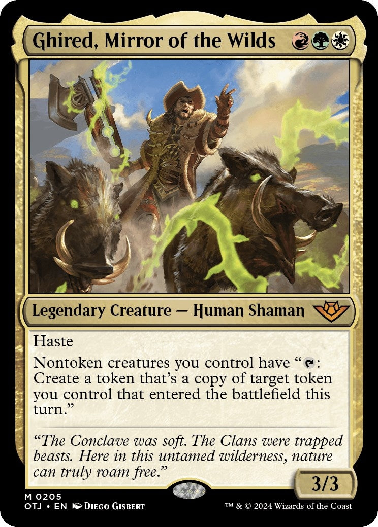 Image for Ghired, Mirror of the Wilds (205) [Outlaws of Thunder Junction] - Magic: The Gathering
