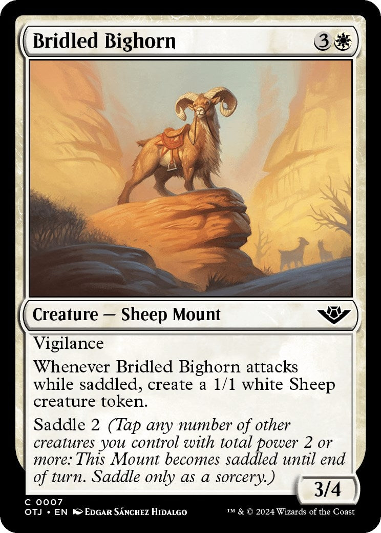 Image for Bridled Bighorn (7) [Outlaws of Thunder Junction] - Magic: The Gathering