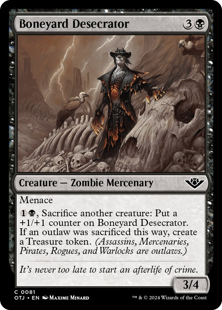 Image for Boneyard Desecrator (81) [Outlaws of Thunder Junction] - Magic: The Gathering
