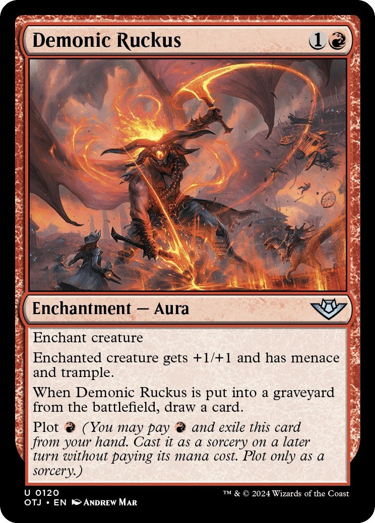 Image for Demonic Ruckus (120) [Outlaws of Thunder Junction] - Magic: The Gathering