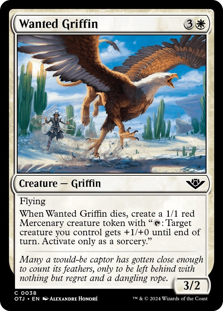 Image for Wanted Griffin (38) [Outlaws of Thunder Junction] - Magic: The Gathering