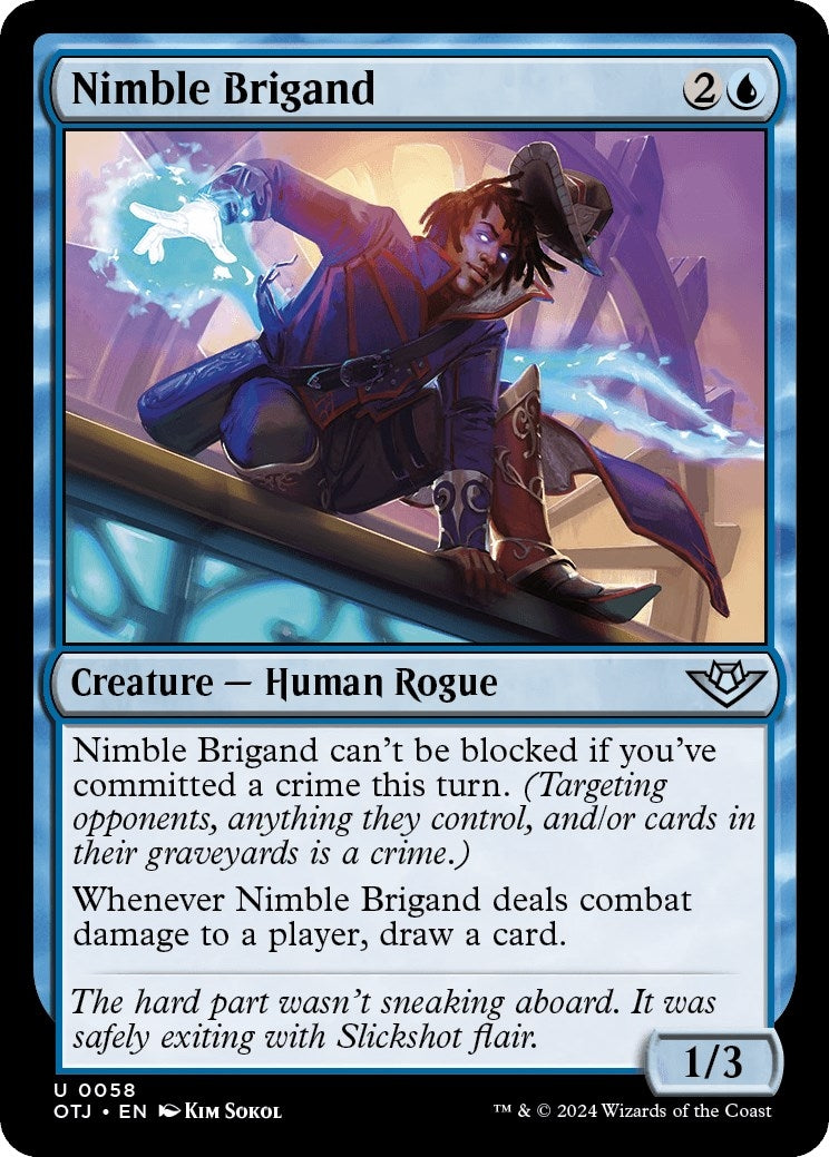 Image for Nimble Brigand (58) [Outlaws of Thunder Junction] - Magic: The Gathering
