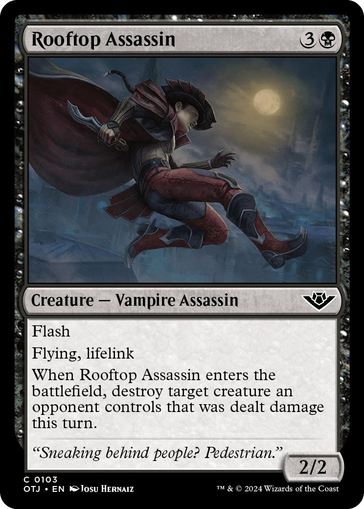 Image for Rooftop Assassin (103) [Outlaws of Thunder Junction] - Magic: The Gathering