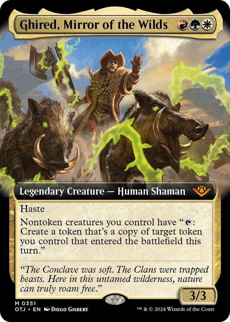 Image for Ghired, Mirror of the Wilds (Extended Art) (351) [Outlaws of Thunder Junction] - Magic: The Gathering