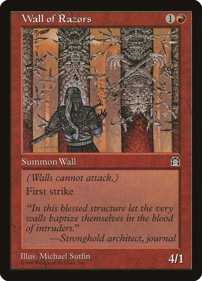 Image for Wall of Razors [Stronghold] - Magic: The Gathering