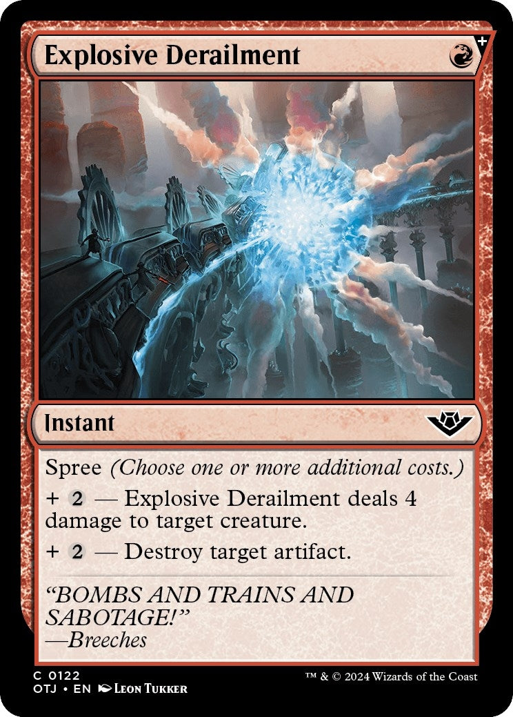 Image for Explosive Derailment (122) [Outlaws of Thunder Junction] - Magic: The Gathering