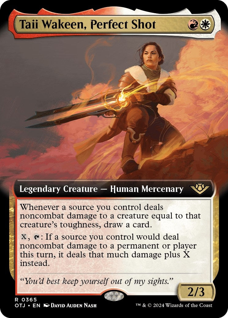 Image for Taii Wakeen, Perfect Shot (Extended Art) (365) [Outlaws of Thunder Junction] - Magic: The Gathering