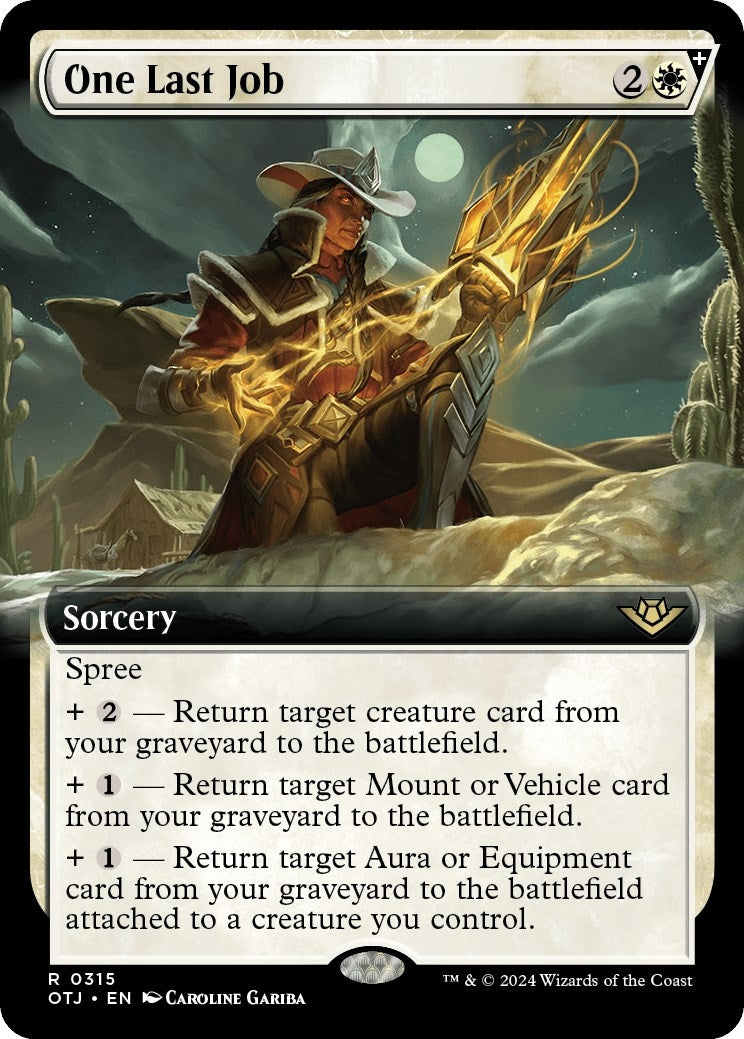 Image for One Last Job (Extended Art) (315) [Outlaws of Thunder Junction] - Magic: The Gathering
