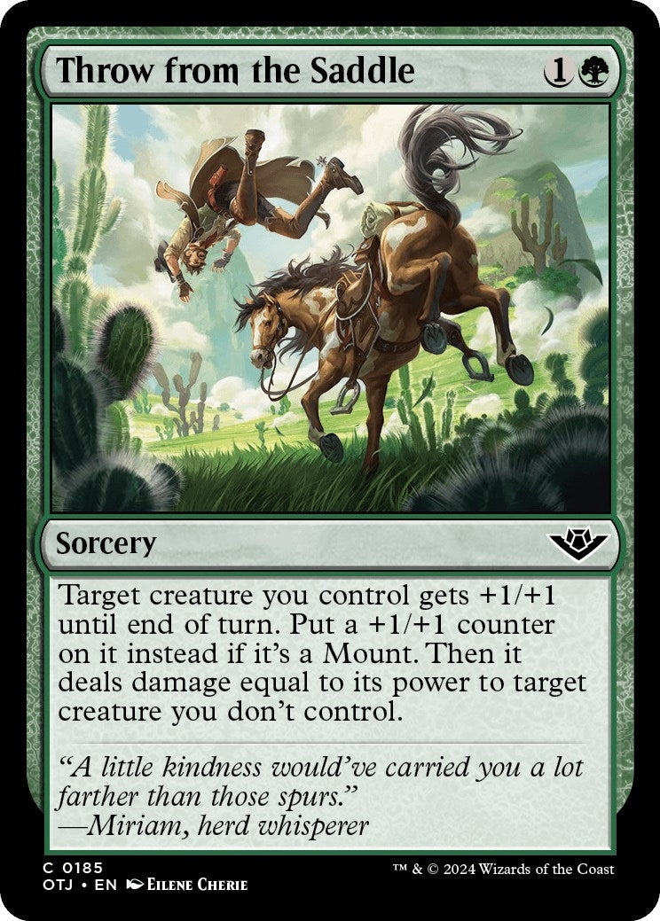 Image for Throw from the Saddle (185) [Outlaws of Thunder Junction] - Magic: The Gathering