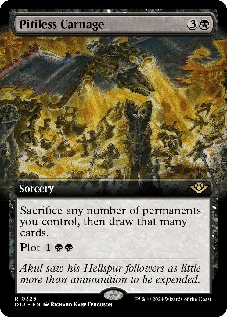 Image for Pitiless Carnage (Extended Art) (326) [Outlaws of Thunder Junction] - Magic: The Gathering