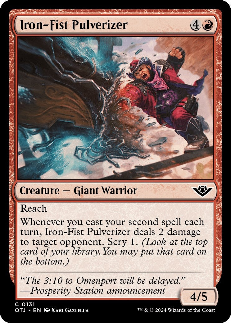 Image for Iron-Fist Pulverizer (131) [Outlaws of Thunder Junction] - Magic: The Gathering