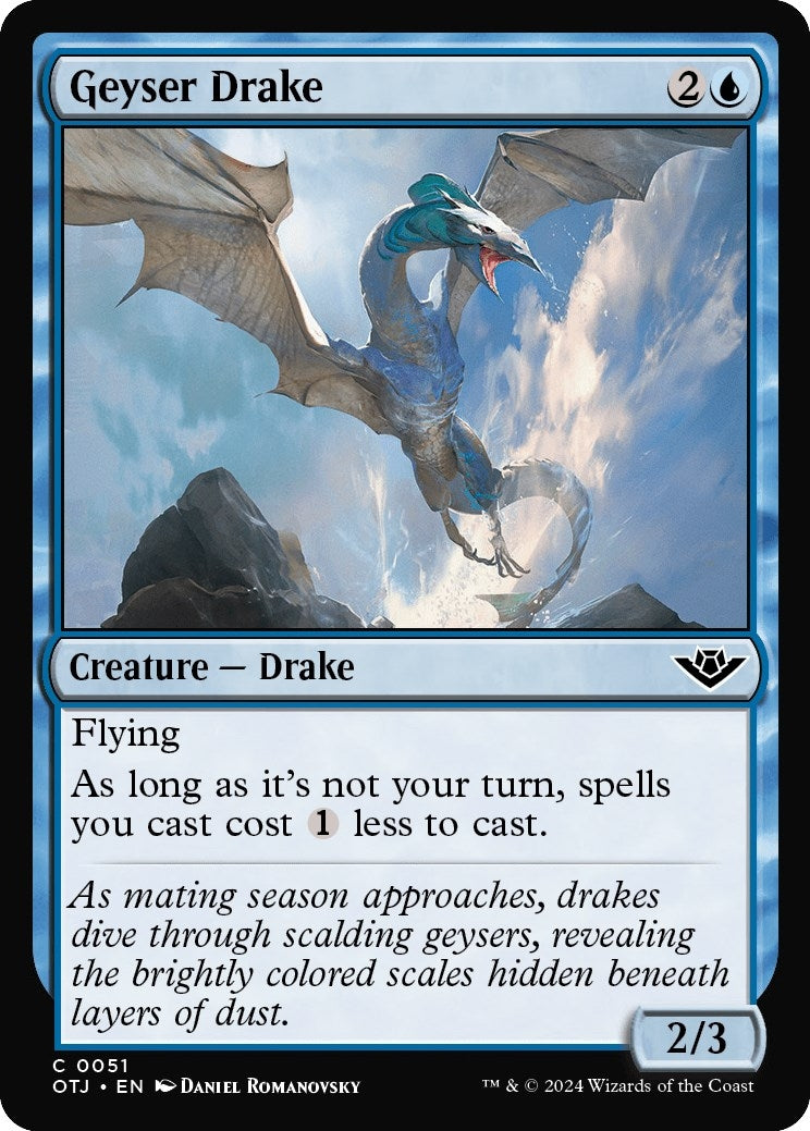 Image for Geyser Drake (51) [Outlaws of Thunder Junction] - Magic: The Gathering