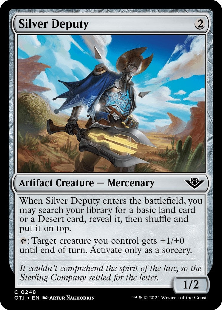 Image for Silver Deputy (248) [Outlaws of Thunder Junction] - Magic: The Gathering