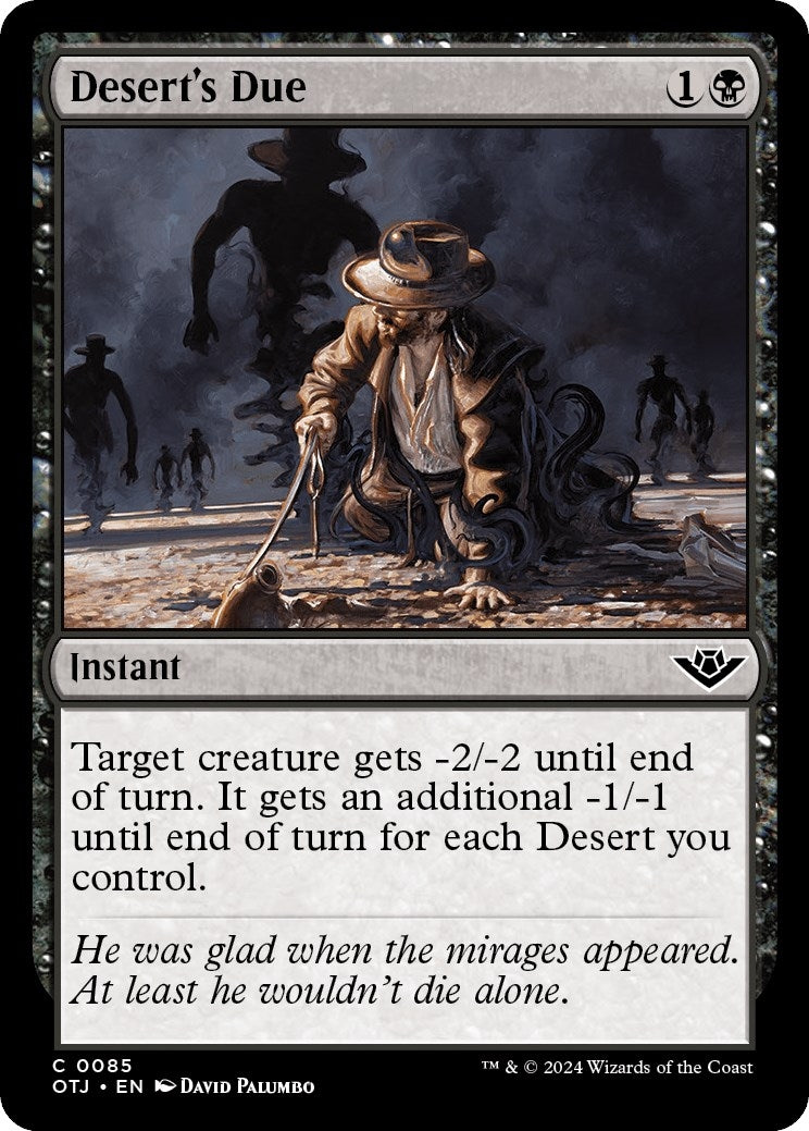 Image for Desert's Due (85) [Outlaws of Thunder Junction] - Magic: The Gathering