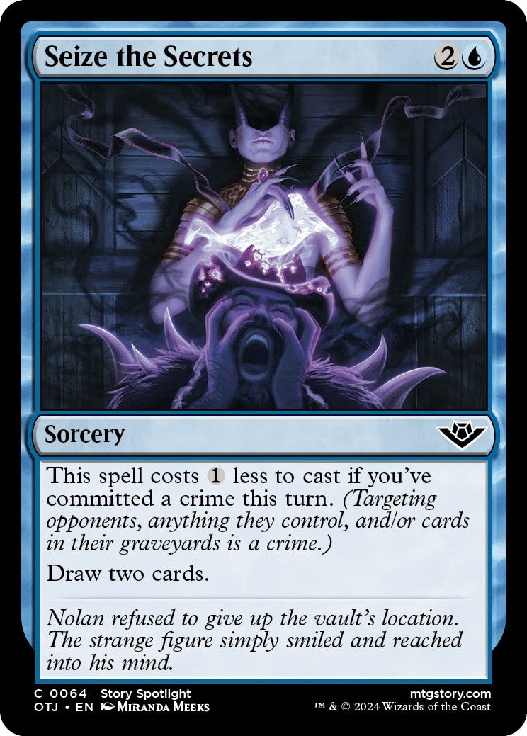 Image for Seize the Secrets (64) [Outlaws of Thunder Junction] - Magic: The Gathering