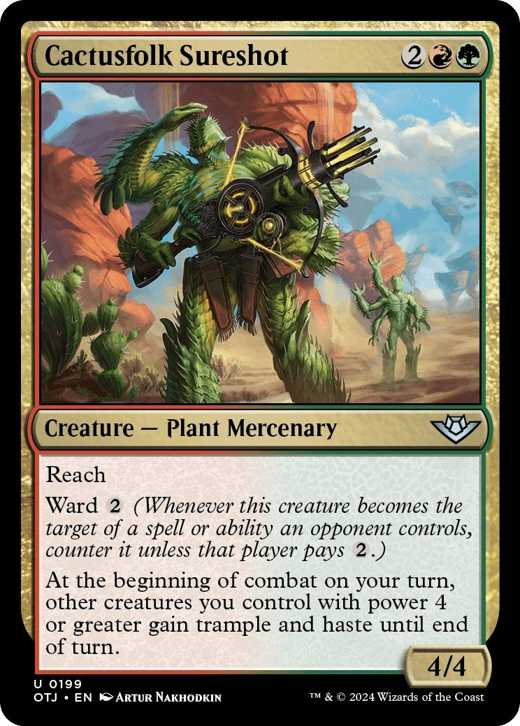 Image for Cactusfolk Sureshot (199) [Outlaws of Thunder Junction] - Magic: The Gathering