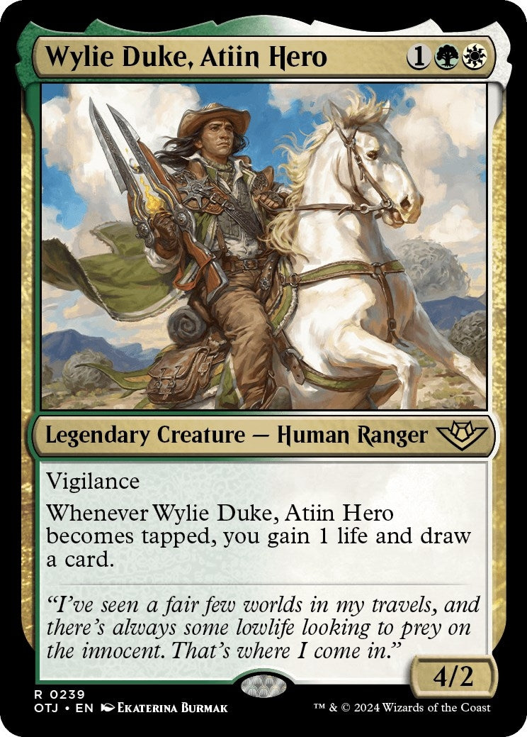 Image for Wylie Duke, Atiin Hero (239) [Outlaws of Thunder Junction] - Magic: The Gathering