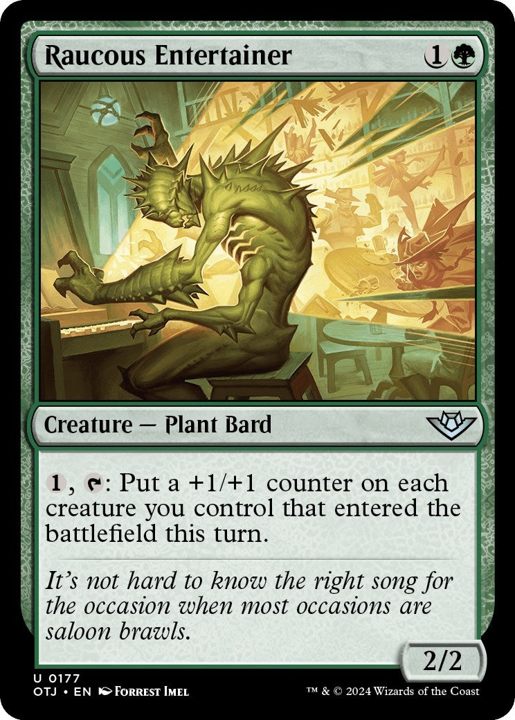 Image for Raucous Entertainer (177) [Outlaws of Thunder Junction] - Magic: The Gathering
