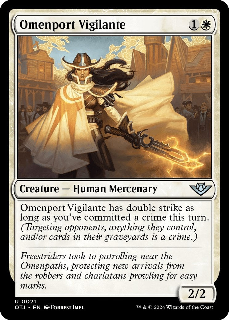 Image for Omenport Vigilante (21) [Outlaws of Thunder Junction] - Magic: The Gathering