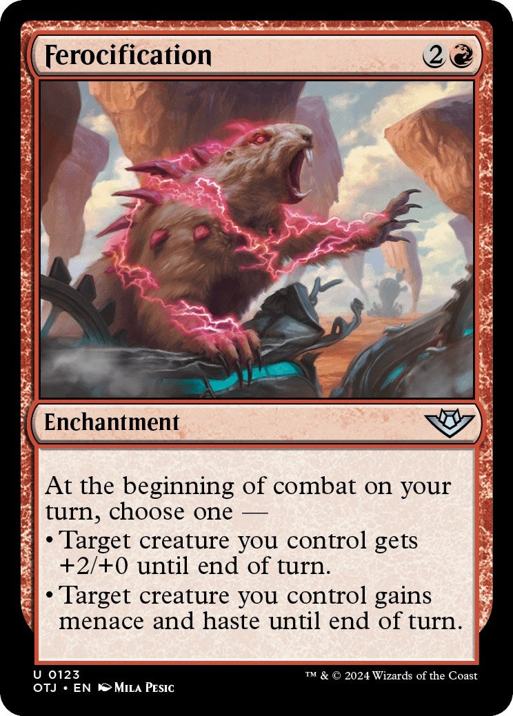 Image for Ferocification (123) [Outlaws of Thunder Junction] - Magic: The Gathering