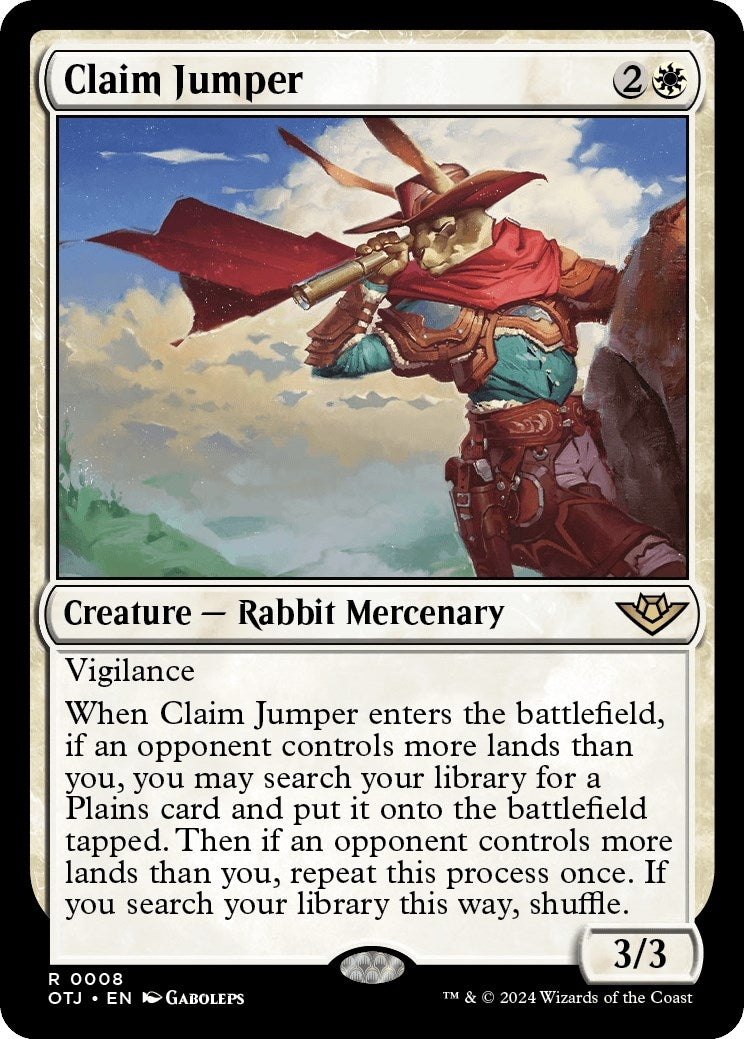 Image for Claim Jumper (8) [Outlaws of Thunder Junction] - Magic: The Gathering