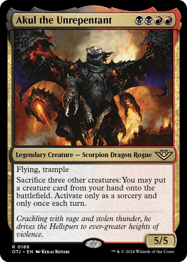 Image for Akul the Unrepentant (189) [Outlaws of Thunder Junction] - Magic: The Gathering