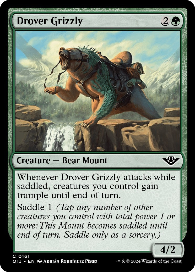 Image for Drover Grizzly (161) [Outlaws of Thunder Junction] - Magic: The Gathering