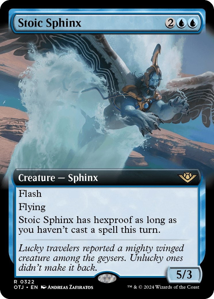 Image for Stoic Sphinx (Extended Art) (322) [Outlaws of Thunder Junction] - Magic: The Gathering