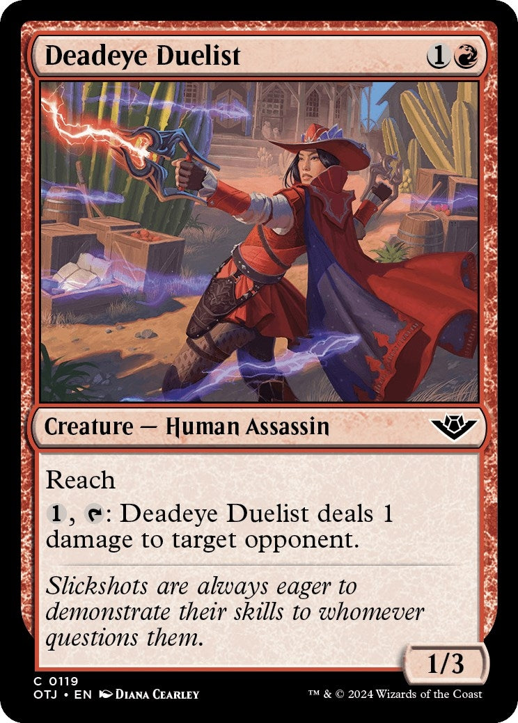 Image for Deadeye Duelist (119) [Outlaws of Thunder Junction] - Magic: The Gathering