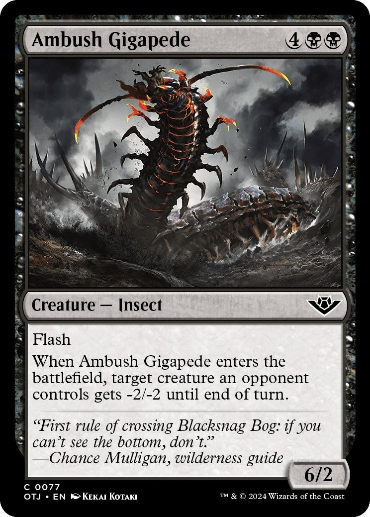 Image for Ambush Gigapede (77) [Outlaws of Thunder Junction] - Magic: The Gathering
