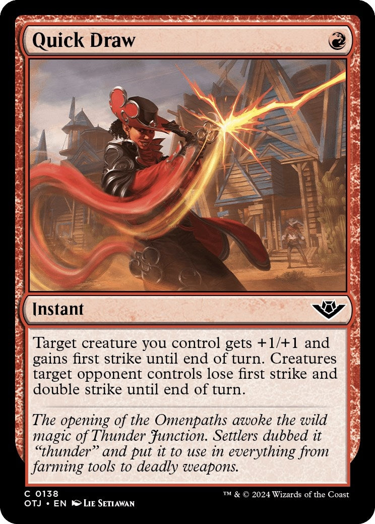 Image for Quick Draw (138) [Outlaws of Thunder Junction] - Magic: The Gathering