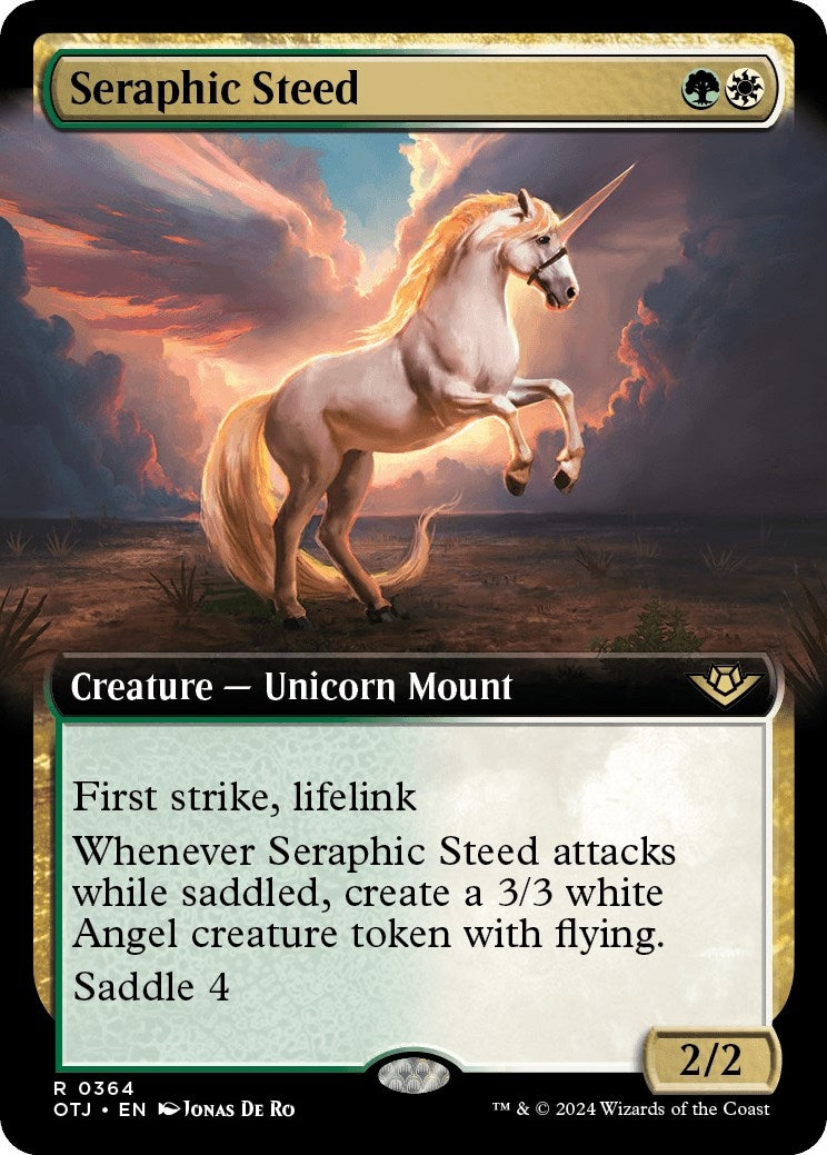 Image for Seraphic Steed (Extended Art) (364) [Outlaws of Thunder Junction] - Magic: The Gathering