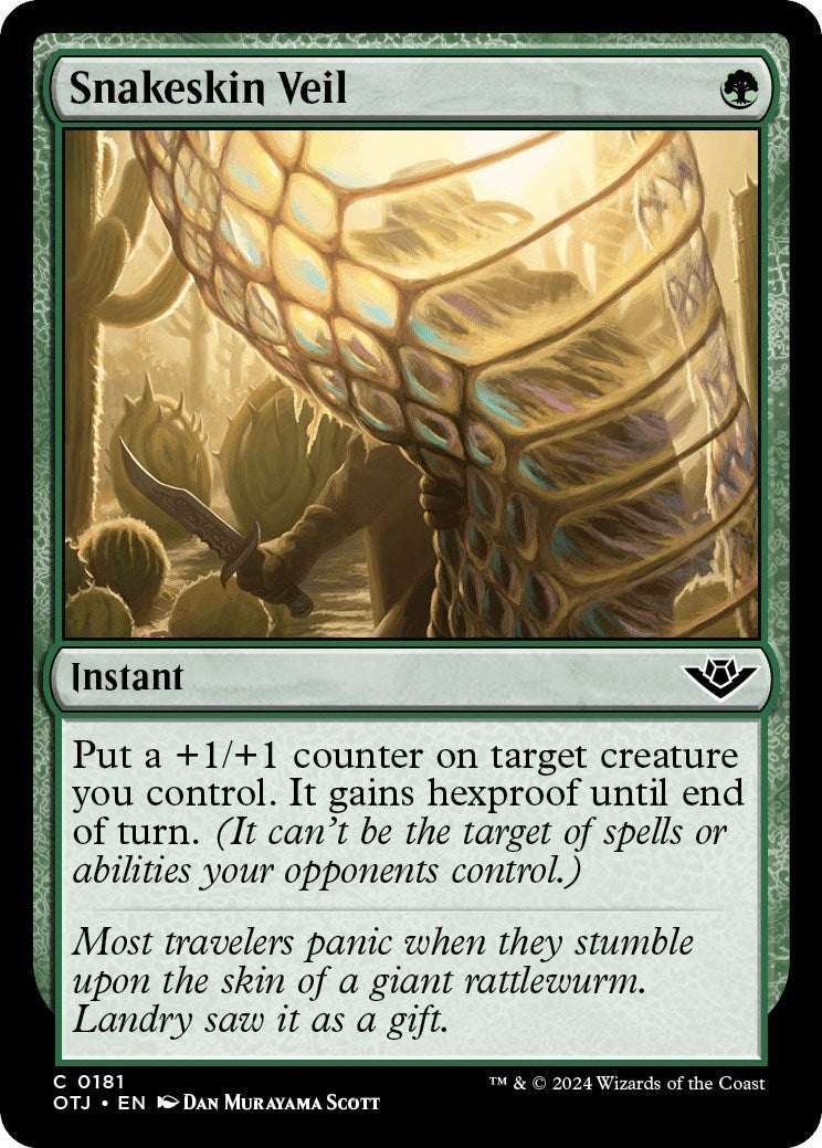 Image for Snakeskin Veil (181) [Outlaws of Thunder Junction] - Magic: The Gathering