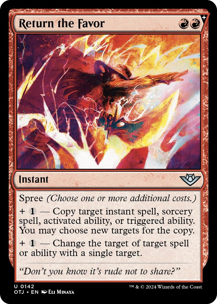 Image for Return the Favor (142) [Outlaws of Thunder Junction] - Magic: The Gathering