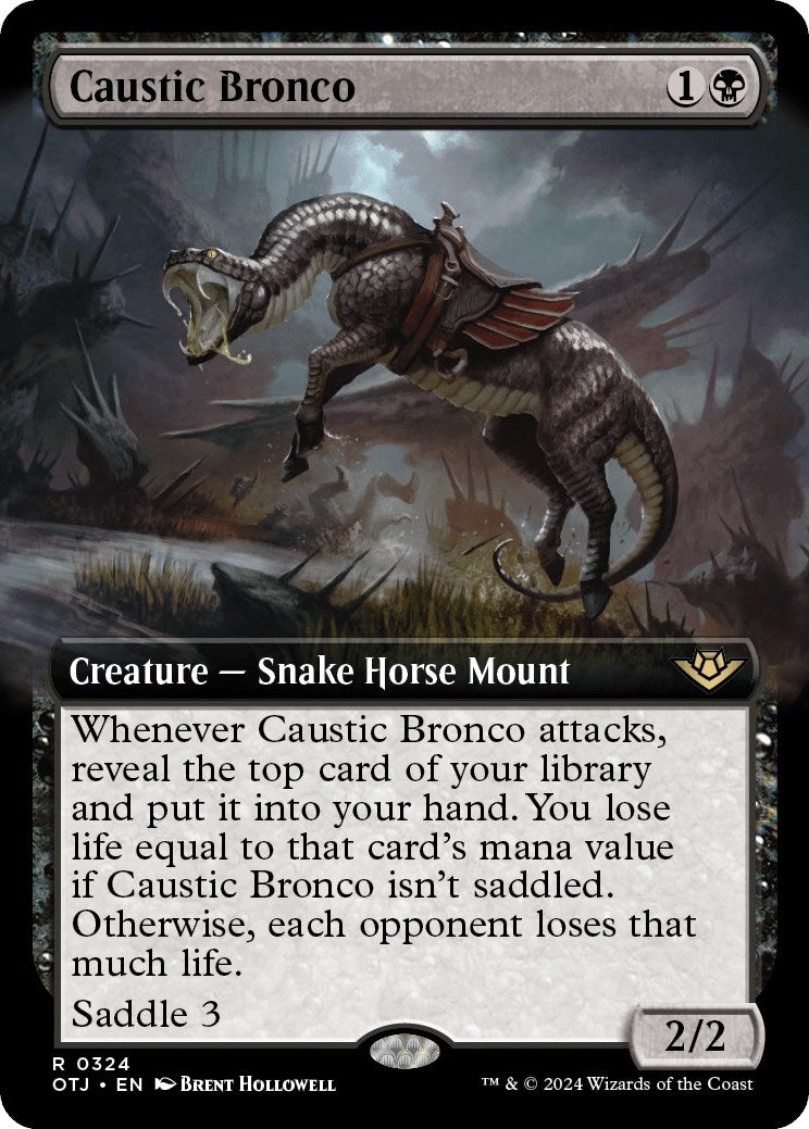 Image for Caustic Bronco (Extended Art) (324) [Outlaws of Thunder Junction] - Magic: The Gathering