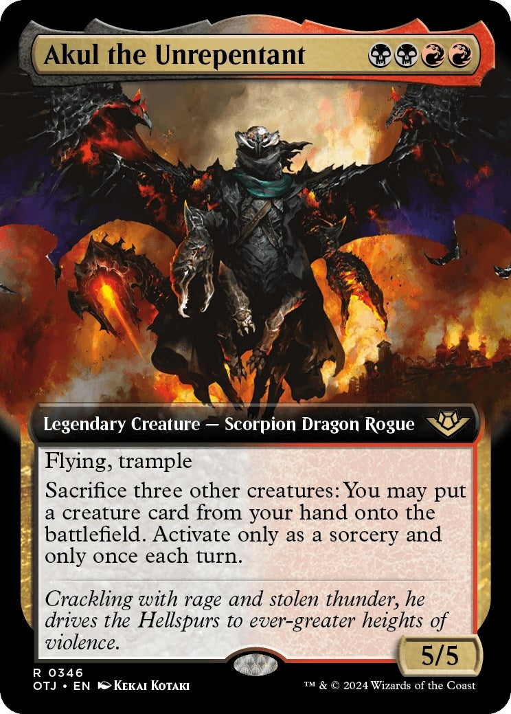 Image for Akul the Unrepentant (Extended Art) (346) [Outlaws of Thunder Junction] - Magic: The Gathering