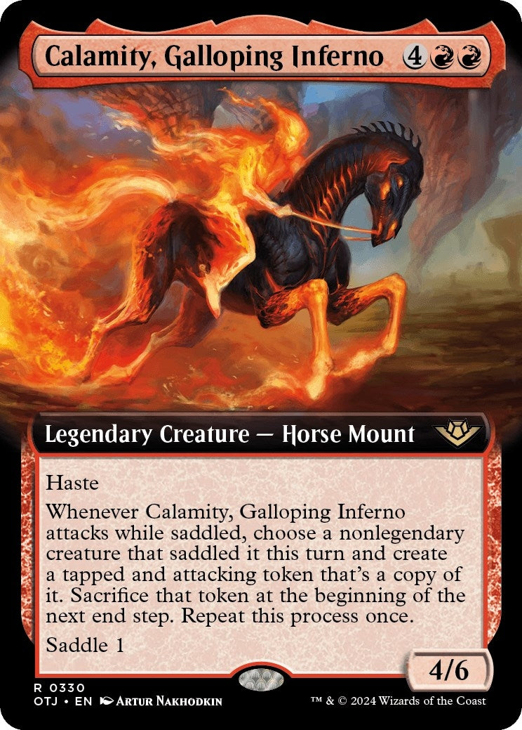 Image for Calamity, Galloping Inferno (Extended Art) (330) [Outlaws of Thunder Junction] - Magic: The Gathering