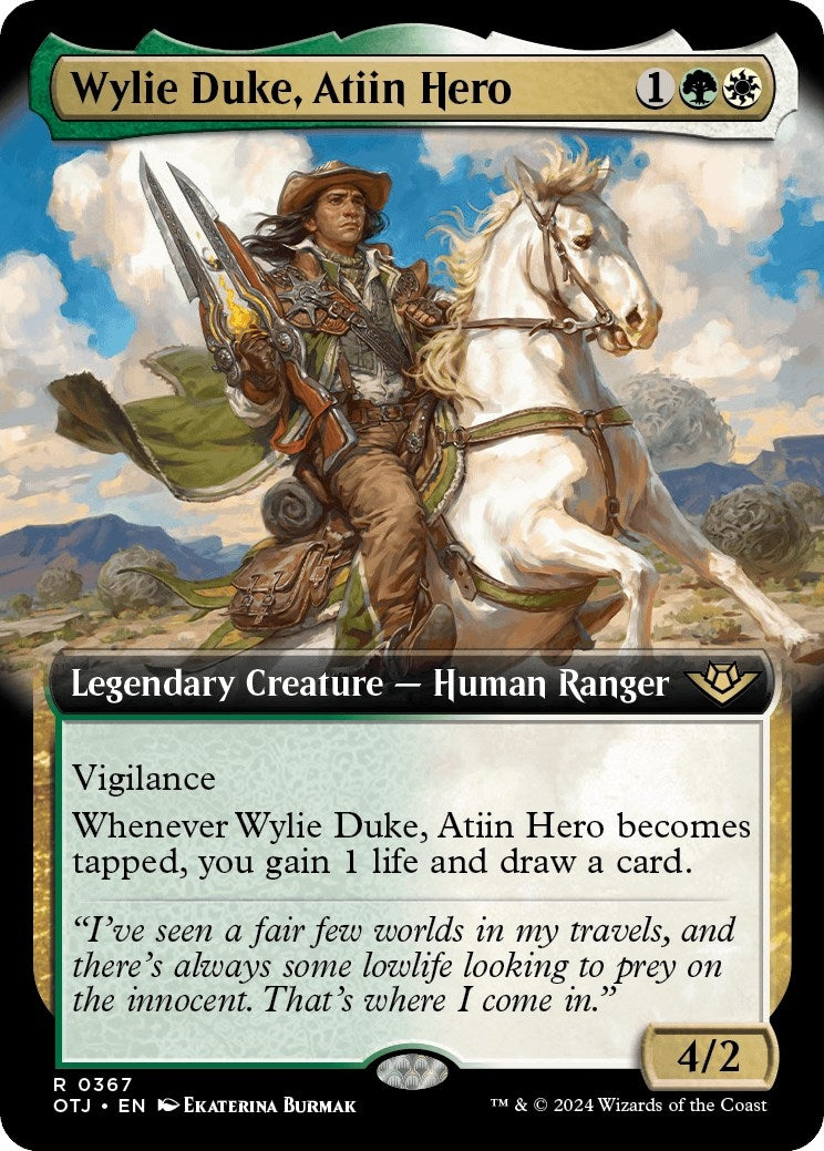 Image for Wylie Duke, Atiin Hero (Extended Art) (367) [Outlaws of Thunder Junction] - Magic: The Gathering