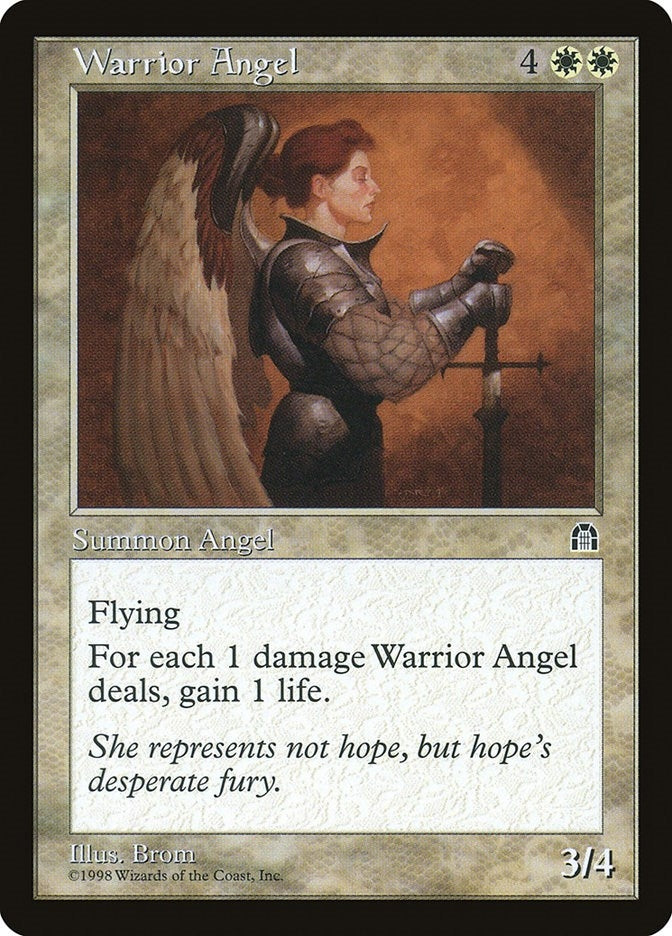 Image for Warrior Angel [Stronghold] - Magic: The Gathering