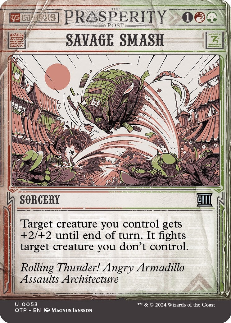 Image for Savage Smash (53) [Outlaws of Thunder Junction: Breaking News] - Magic: The Gathering