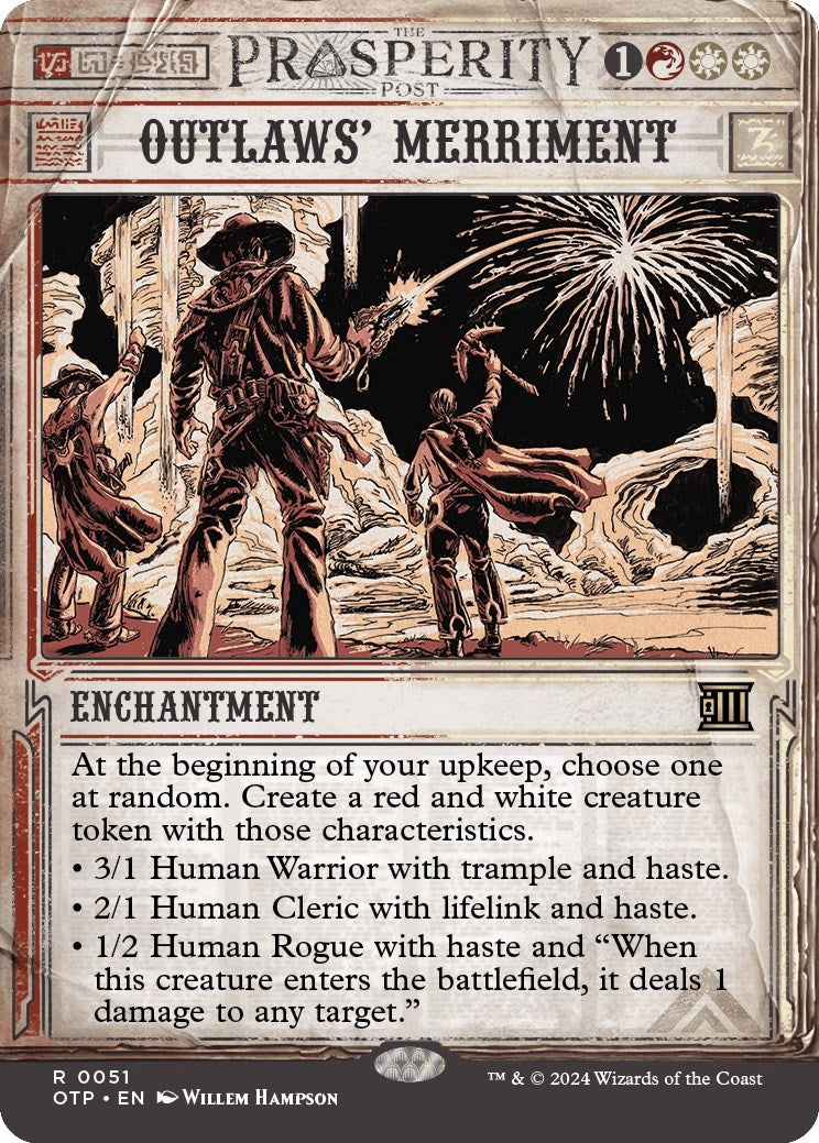 Image for Outlaws' Merriment (51) [Outlaws of Thunder Junction: Breaking News] - Magic: The Gathering